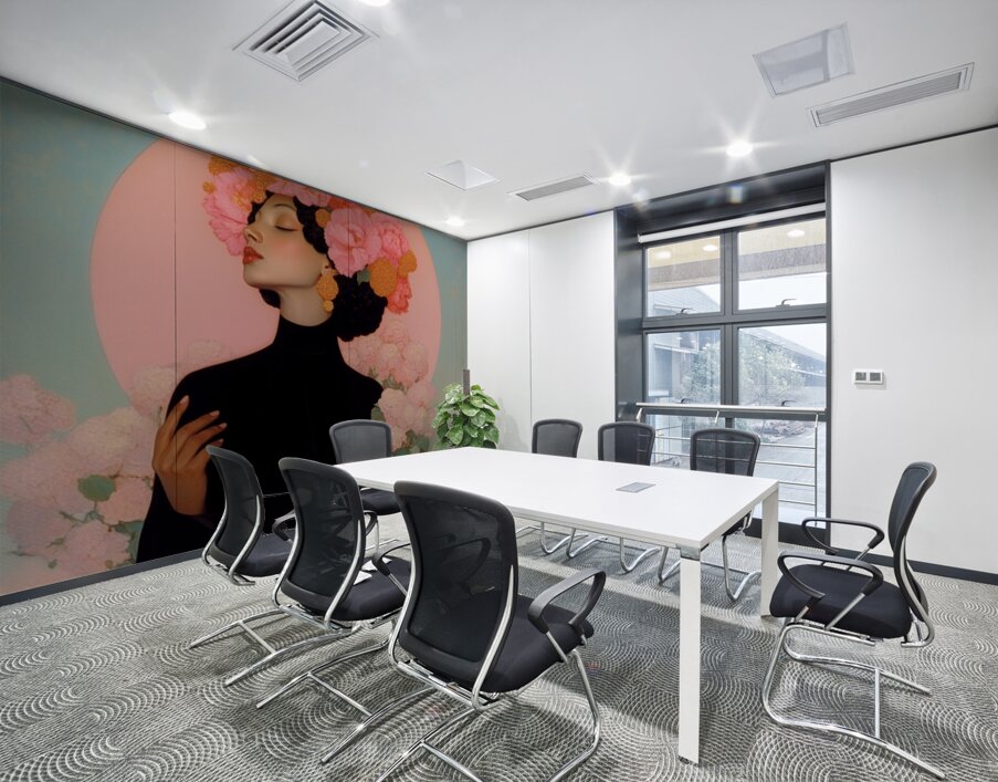 Ethereal Bloom Wall Printing