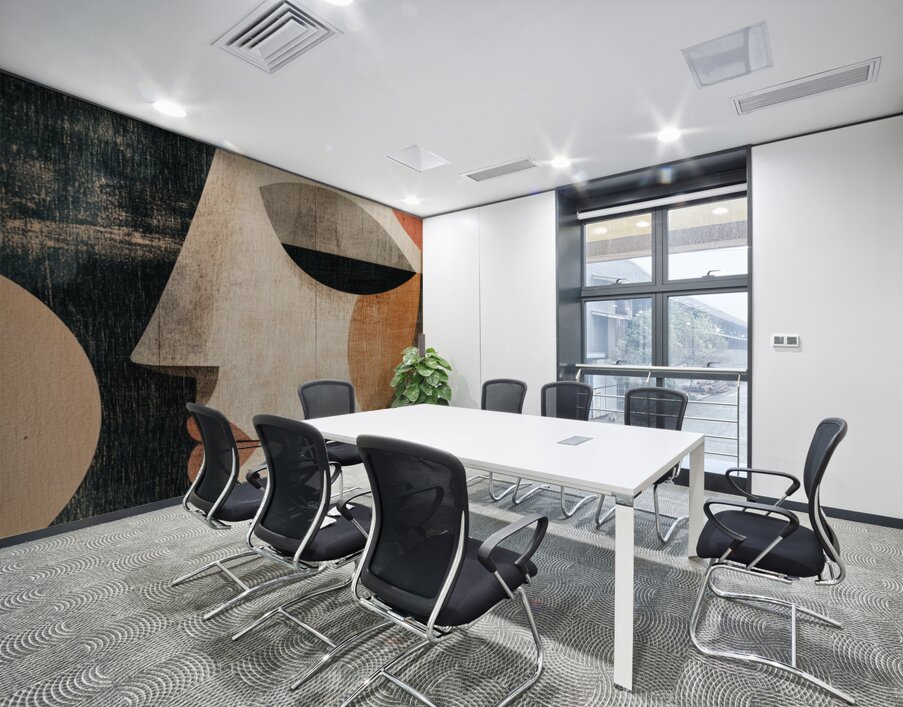 Whispers of Geometry Wall Printing