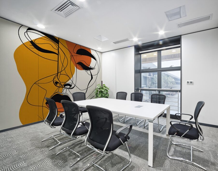 Contour of Thought Wall Printing