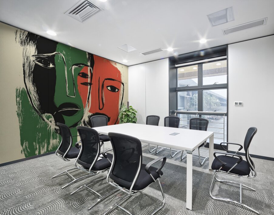 Reparations in Hue Wall Printing