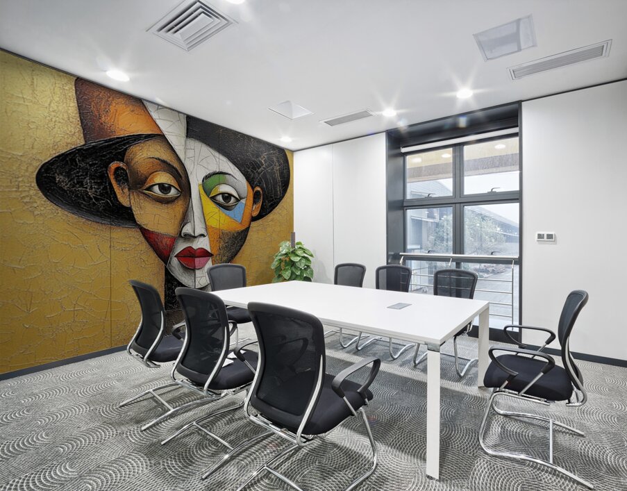 Fractured Elegance Wall Printing