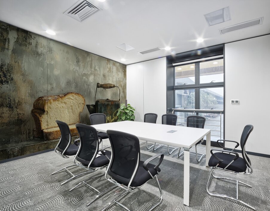 Hunger & Heat: A Rusted Morning Wall Printing