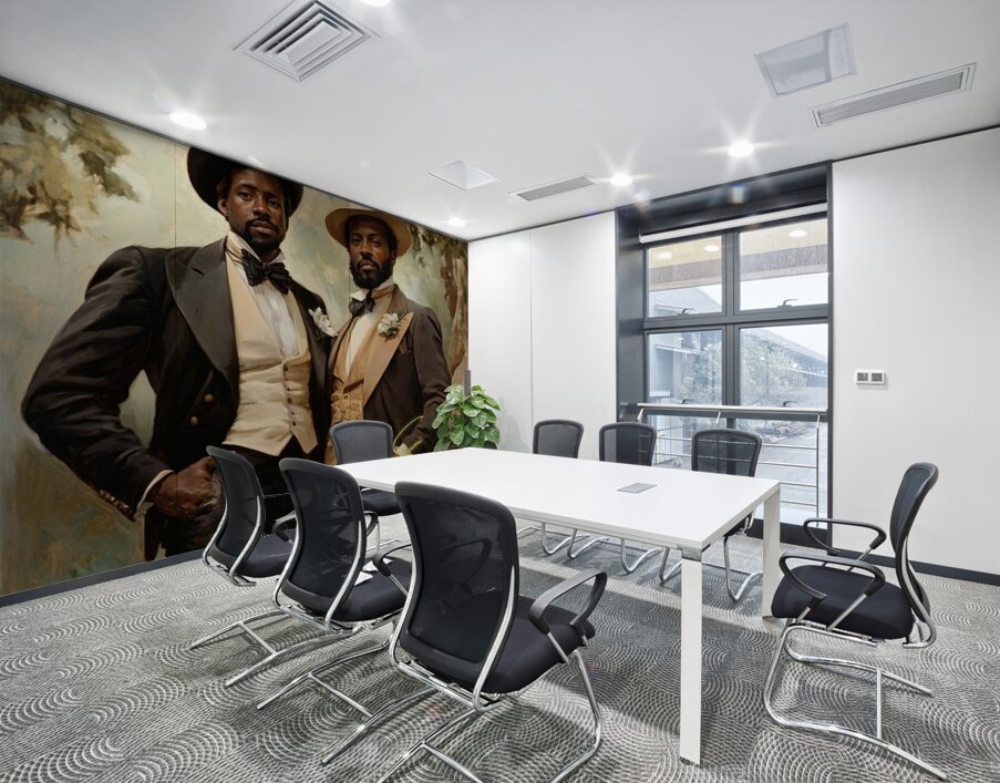 Champagne & Cotton Wall Printing