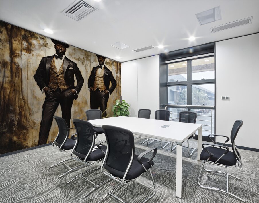 Bloom & Bowtie Wall Printing