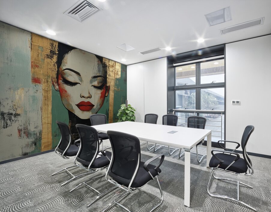 Golden Silence Wall Printing