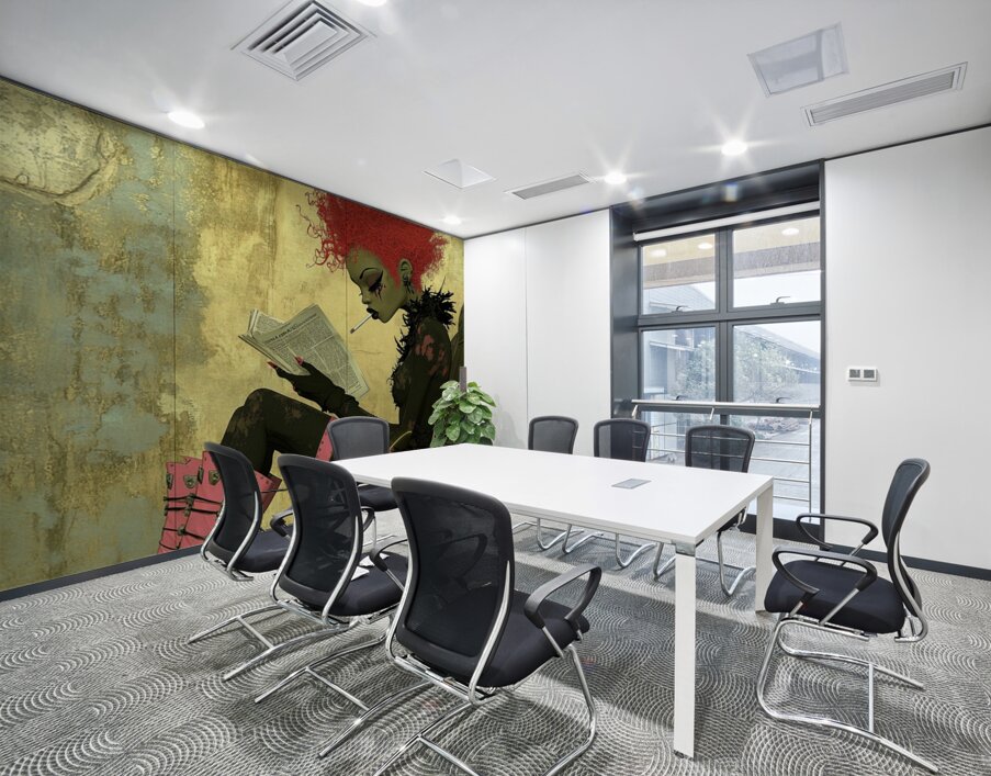 The Riot Girl Reads Wall Printing