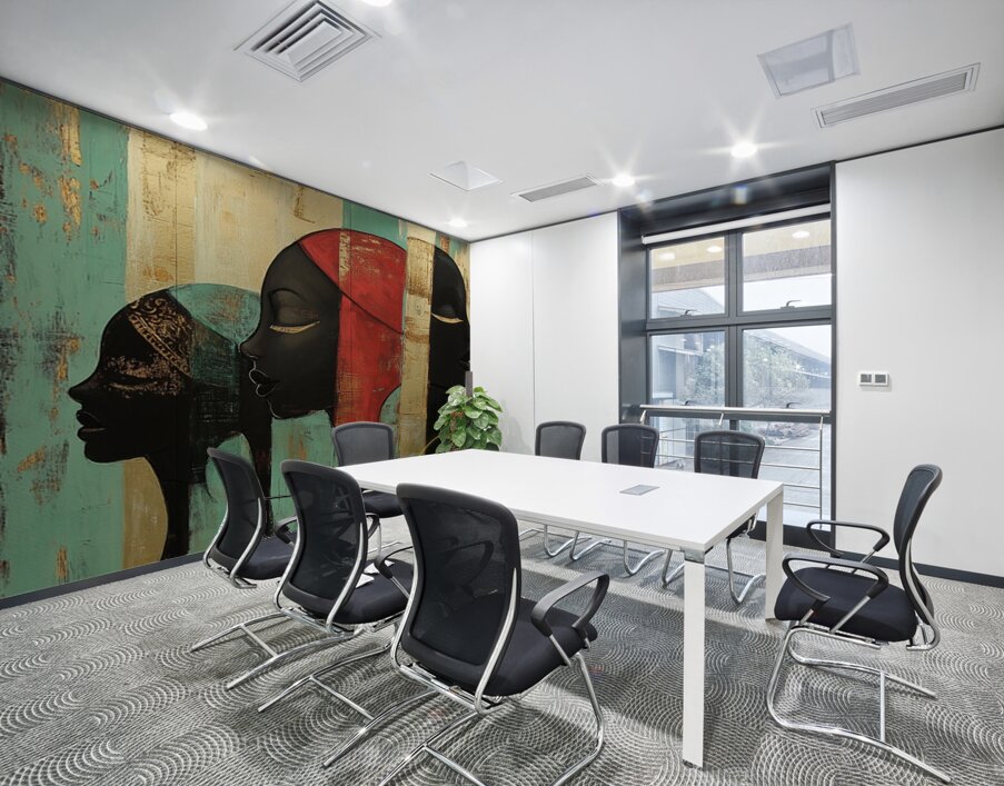 She Walked in Echoes Wall Printing