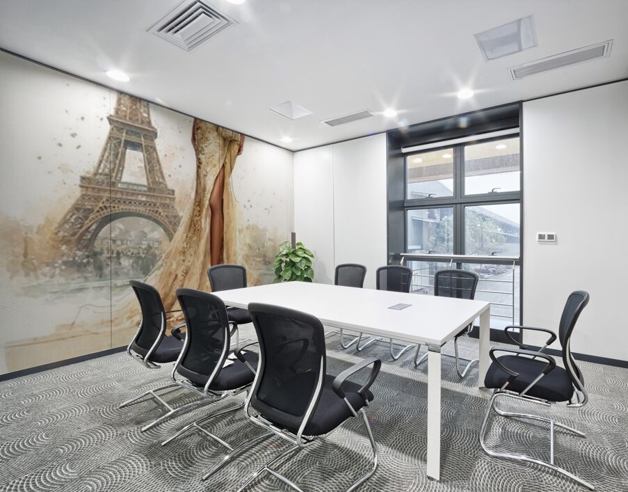 Golden Hour in Gilded Silk Wall Printing