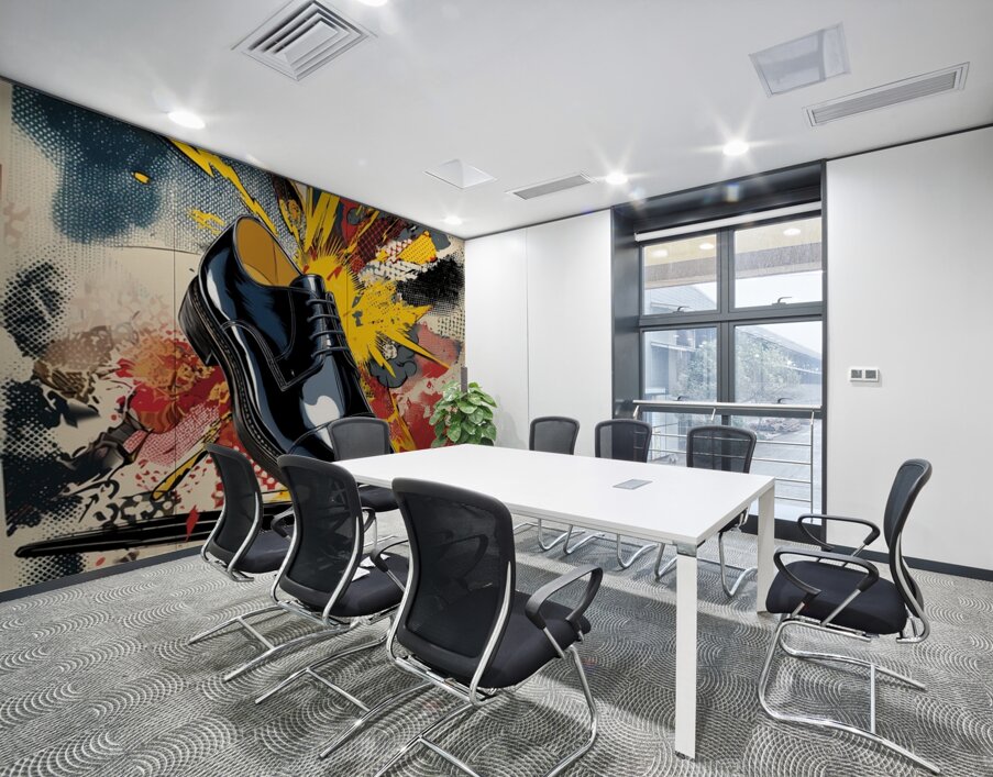 Impact Point: The Sole Statement Wall Printing