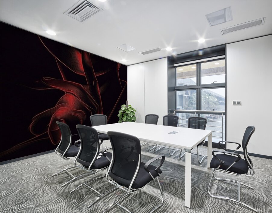 Crimson Hush Wall Printing