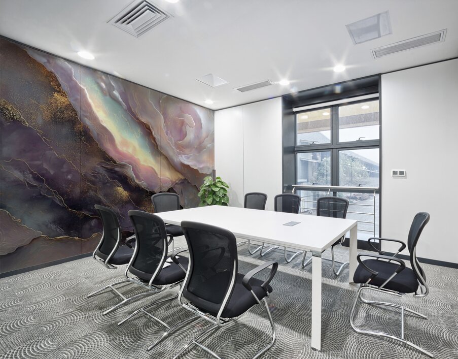 Fracture of the Luminous Veil Wall Printing