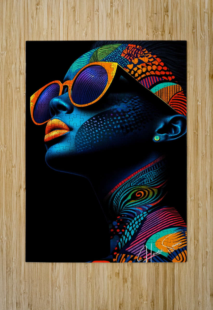 Neon Reverie Hawse Sumi Puzzle printing