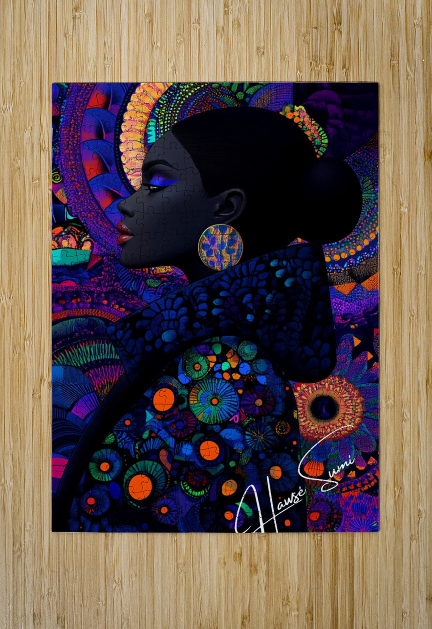 Celestial Bloom Hawse Sumi Puzzle printing