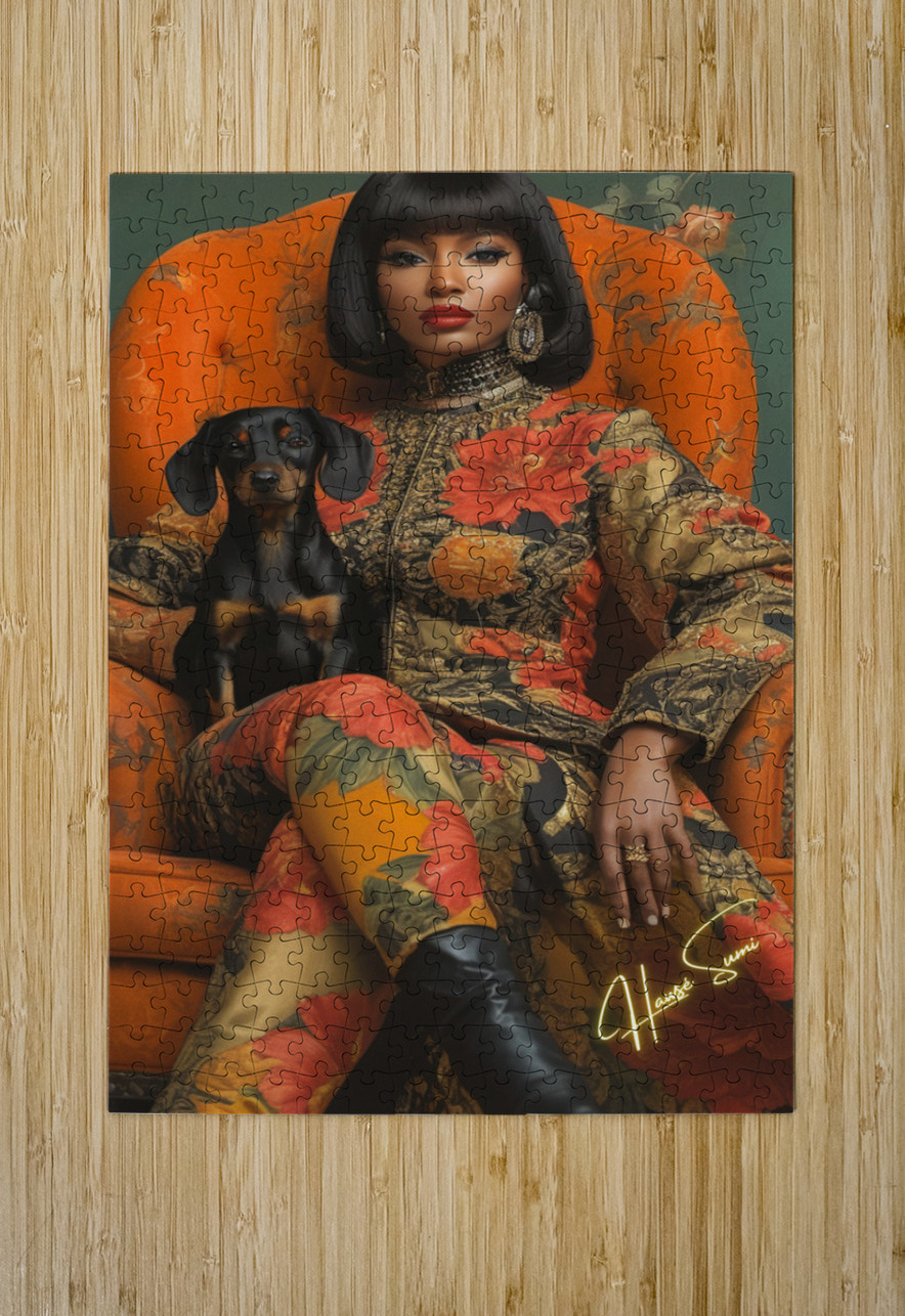 Golden Throne Hawse Sumi Puzzle printing