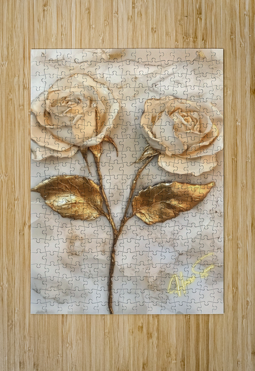 Gilded Devotion Hawse Sumi Puzzle printing