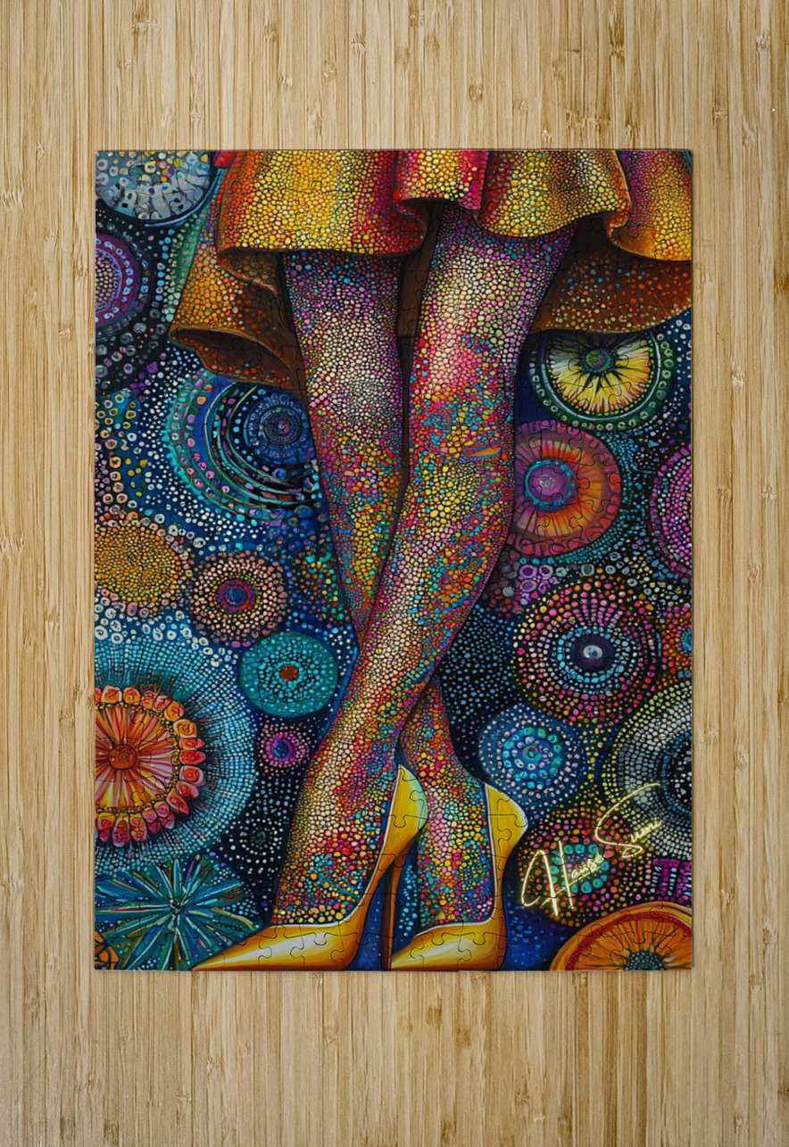 Celestial Strut Hawse Sumi Puzzle printing