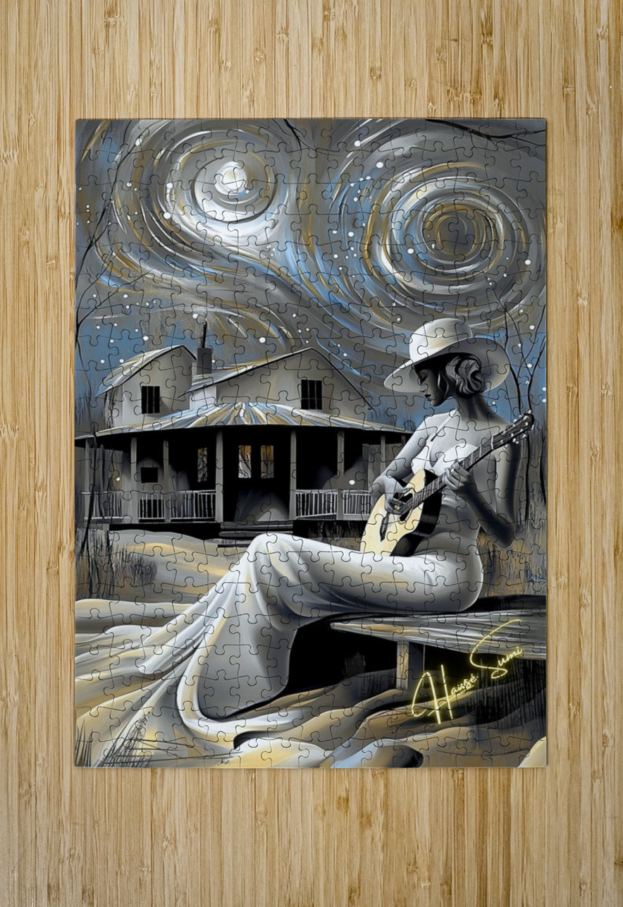 Serenade in Starlight Hawse Sumi Puzzle printing