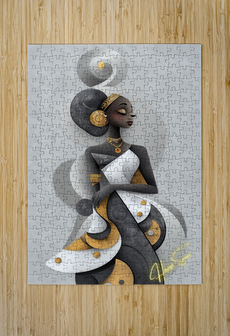 Her Spirit Swirls in Silence Hawse Sumi Puzzle printing