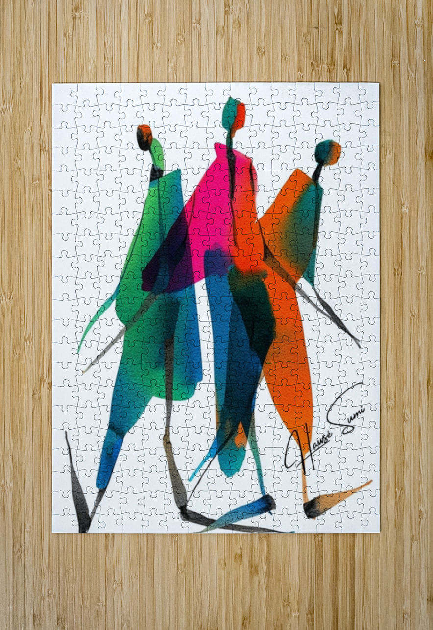 Stride of Color Hawse Sumi Puzzle printing