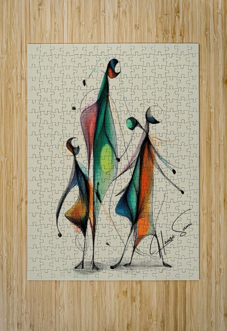 Lines of Becoming Hawse Sumi Puzzle printing