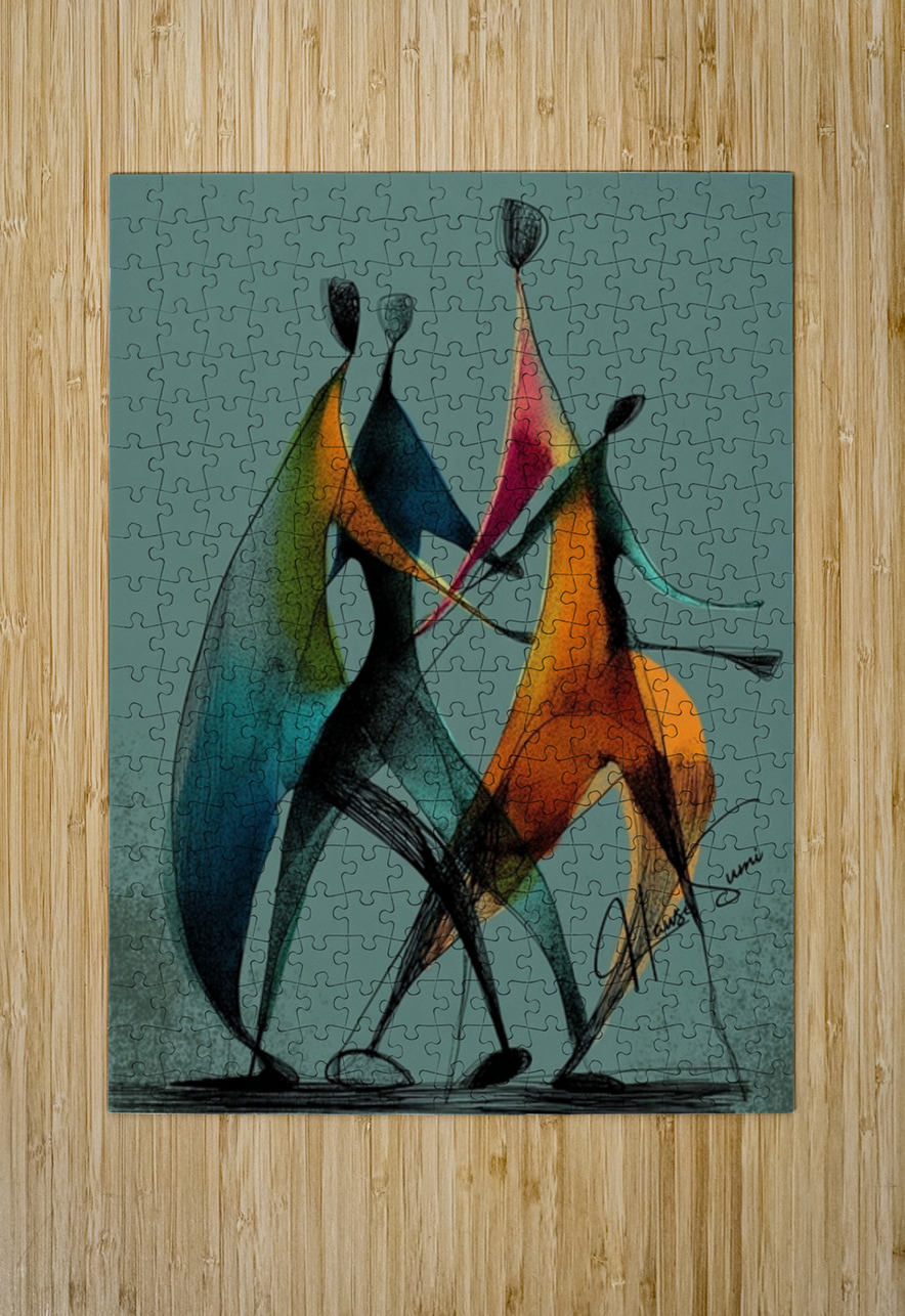 Dance of Balance Hawse Sumi Puzzle printing